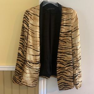 ZARA Woman Tiger Print Blazer